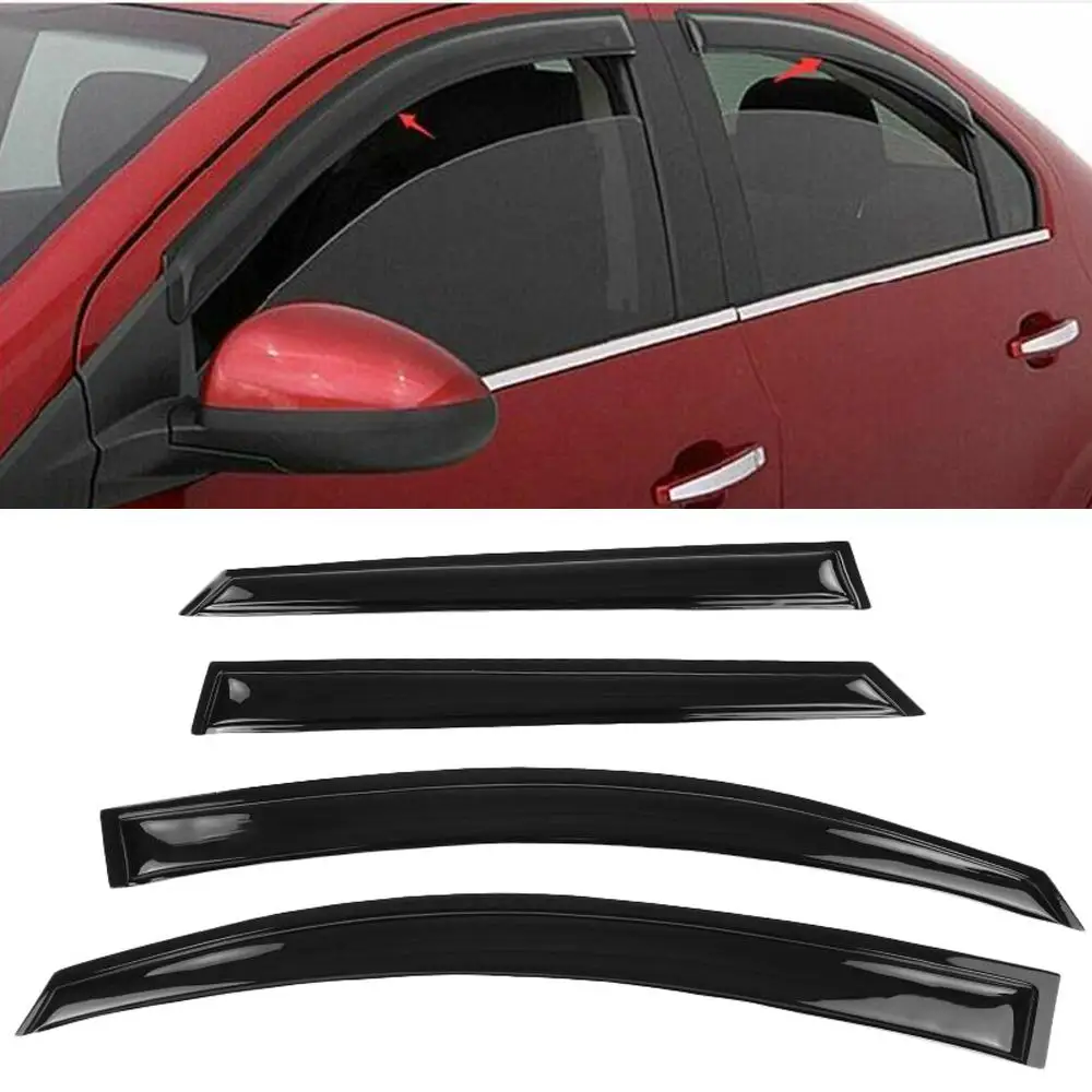 4PCS Car Window Deflector Visor Shade Windshield Sun Guard Sunshade