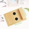 Sofa Arm Tray Bamboo Couch Arm Tray with Basket Foldable Nonslip Splash Proof Sofa Organizer Tray Sofa Arm Table for Drink Snack 6