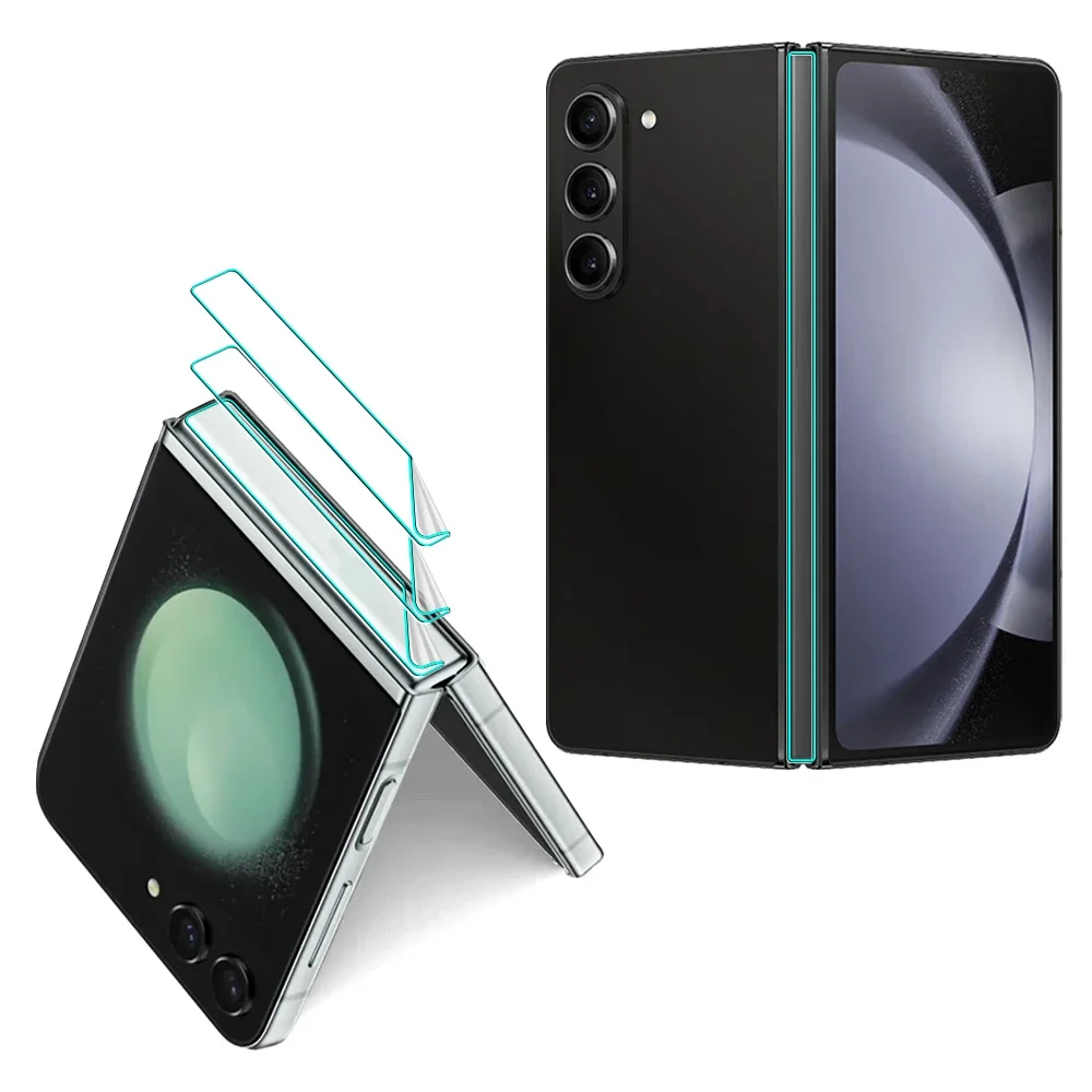 Premium Middle Hinge Hydrogel Film, Anti-Scratch Sticker for Foldable Phones (1-10 Pack)