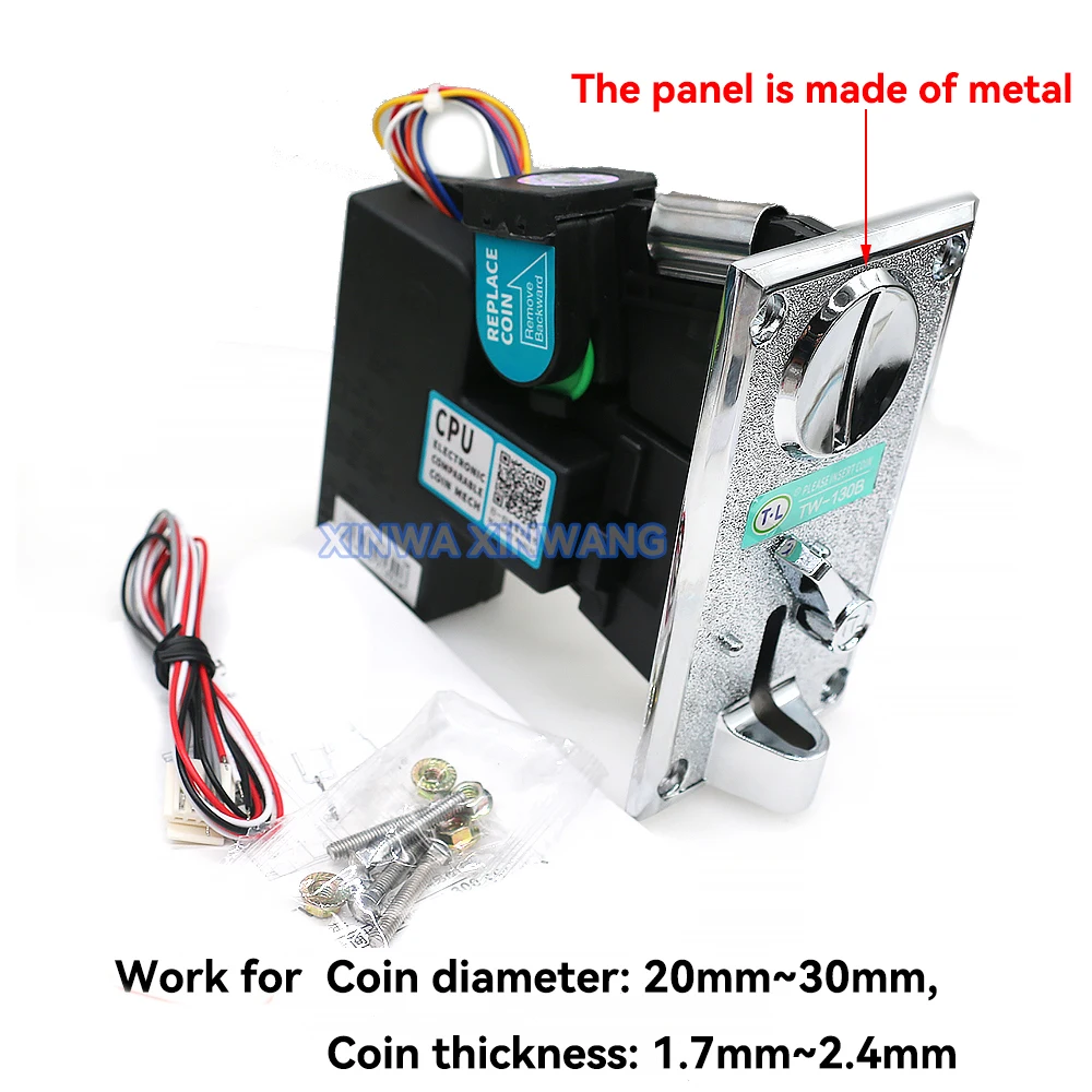 アーケードゲームパーツ用フロントタイプ挿入トークンセレクター、合金パネル、コインアクセプター、同等の電子メカニズム、TW-130B -  AliExpress