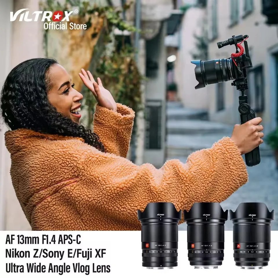 VILTROX 13mm f1.4 APS-C 자동 초점 대구경 초광각 렌즈 ( E, 니콘 Z, 후지 X 마운트 카메라용)