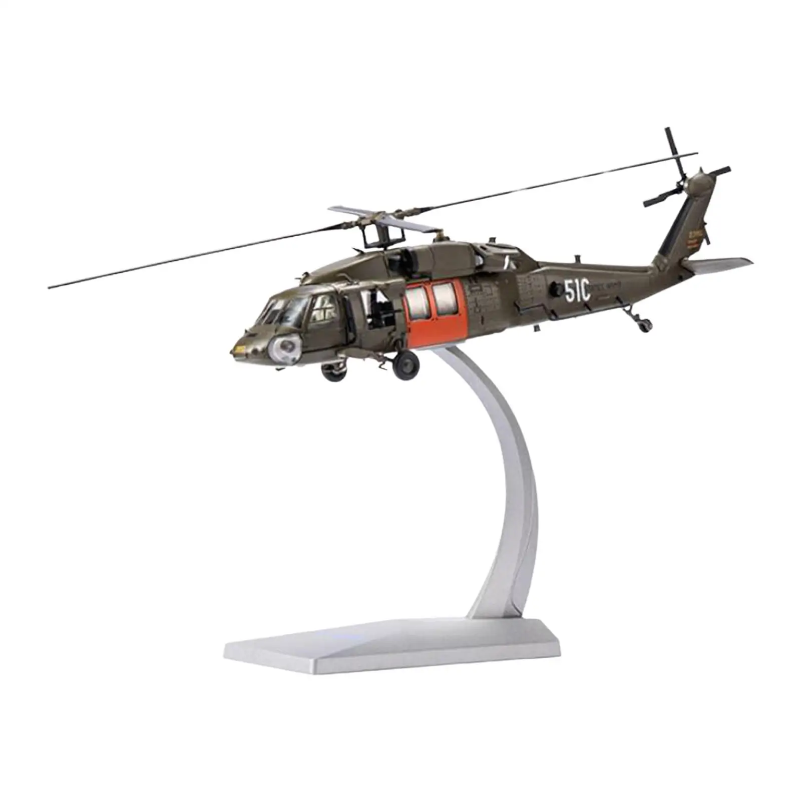 

1:72 UH 60 Black Hawk Diecast Fighter Model Alloy Model for Home TV Cabinet