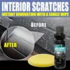 150ml Interior Scratch Repair Kit - Leather/Vinyl Polish, Gloss Restorer & Anti-Fade Protection for Car Dashboard 2