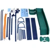 A-Frame Metal Swing Set w/ Slide (Blue, Green, Orange) 5
