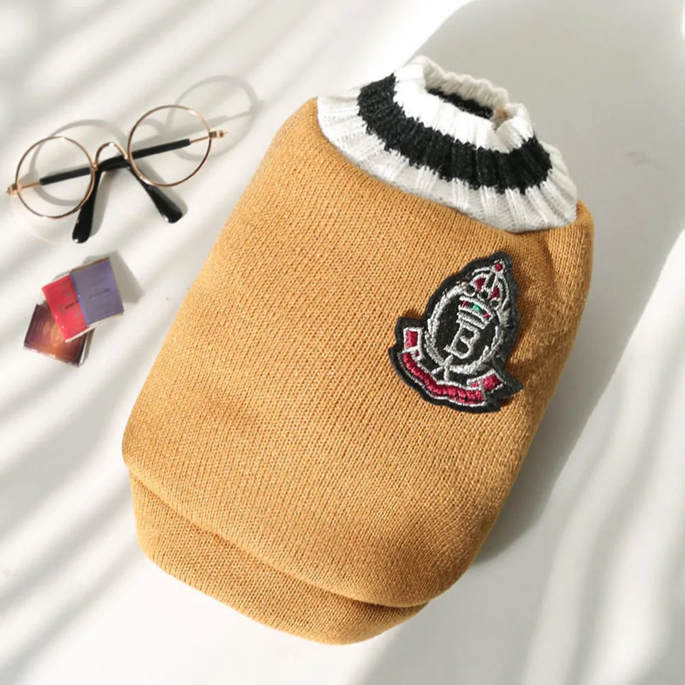 Small Dog Pullover Sweater Pet Clothes Soft Warm Cat Dog Sweater Shirt Winter Puppy for Bulldog Dachshund Pug Yorkie