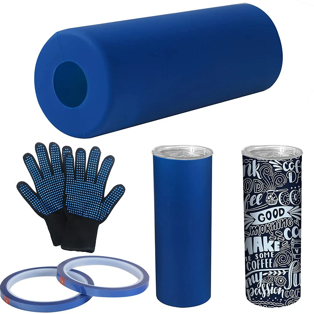 

Sublimation Blanks Silicone Bands Sleeve Kit for Sublimation Tumblers 20 oz Skinny Wraps Instead Shrink Paper in Oven