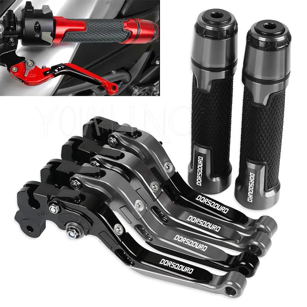 

Motorcycle CNC Brake Clutch Levers Handlebar knobs Handle Hand Bar Grip Ends FOR APRILIA DORSODURO 1200 2011 2012 2013 2014 2015
