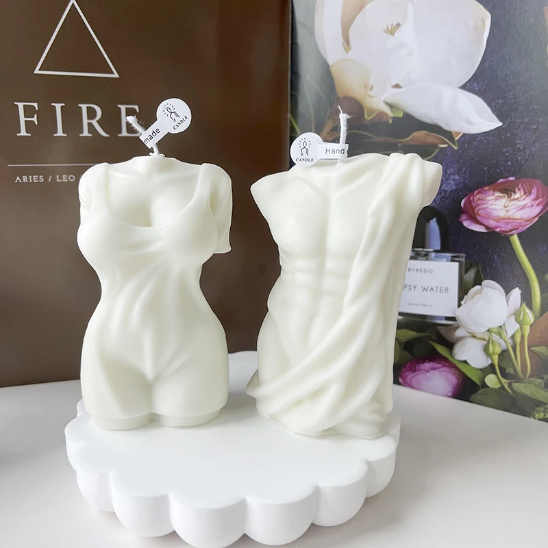 

Abdominal Roman Sculpture Torso Mold Human Candle Mold DIY Greek Body Muscle Man's Statue Plaster Male Silicone Mold