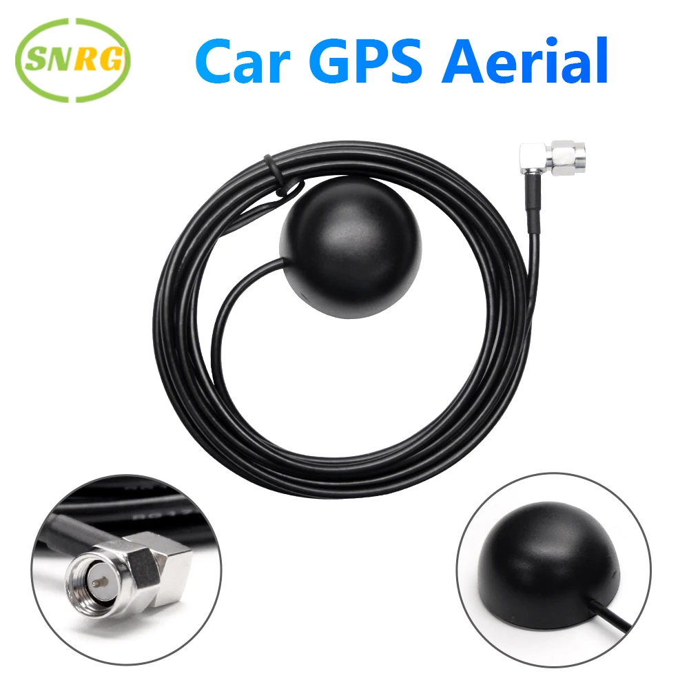 Car GPS Antenna SMA Connector 1.8M Cable GPS Receiver Auto Aerial