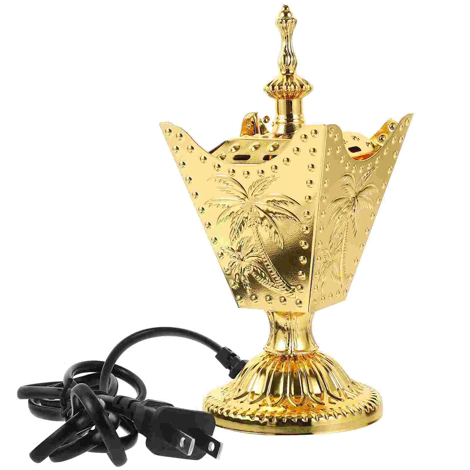 

Middle East Retro Electric Censer Vintage Church Burner Electric Iron Holder Sandalwood Charcoal Stove Indoor Burner