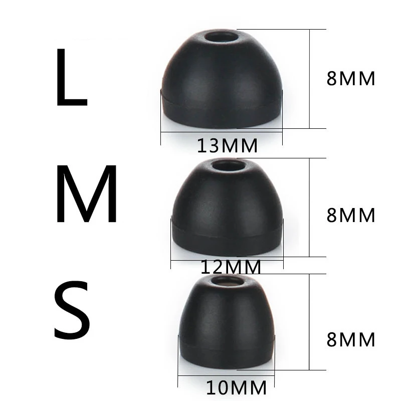 Silicone Earphone Case with Ear Pads and Cushion Tips - 3 Pairs