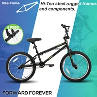 Hiland Vélo BMX pour enfants Freestyle de 20 pouces, niveau débutant vers les coureurs avancés avec gyroscope à 360 degrés et 4 chevilles, vélos pour enfants 2