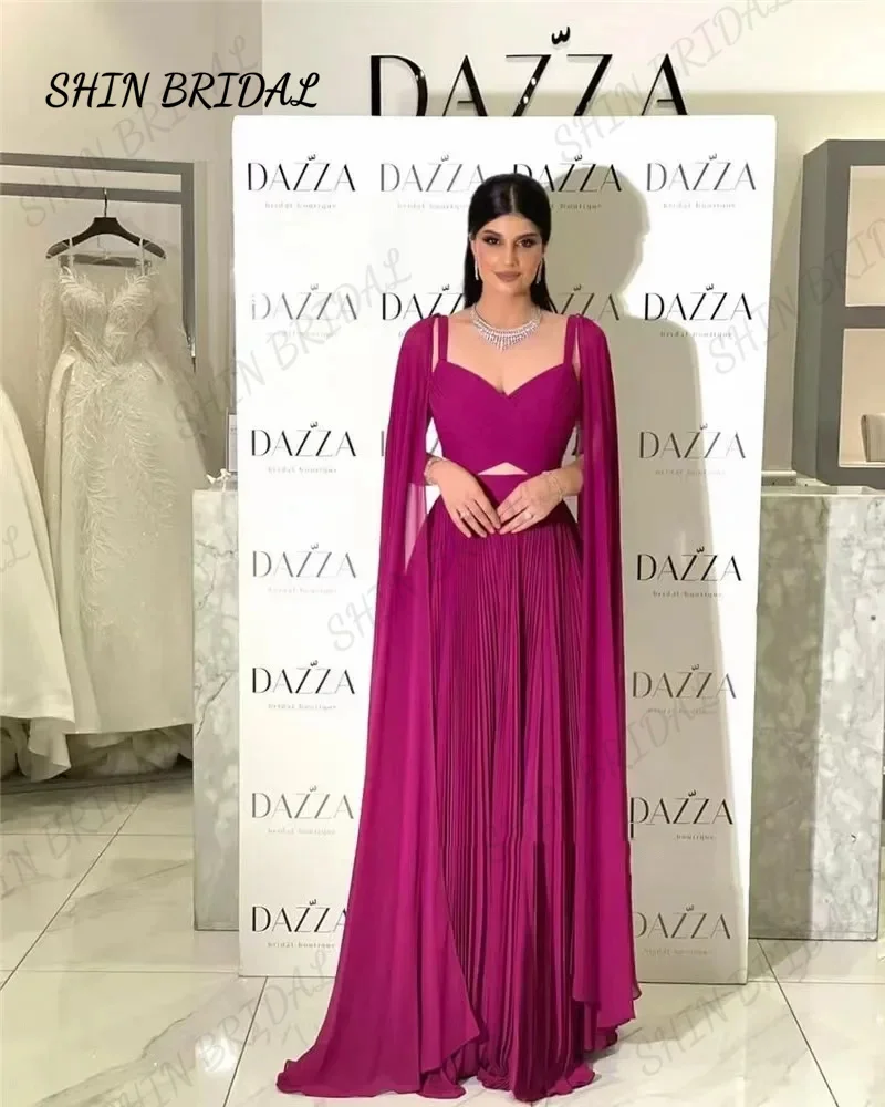 

2024 элегантные шифоновые вечерние платья для выпускного вечера с открытой спиной, плиссированные вечерние платья до пола без рукавов для торжественных случаев