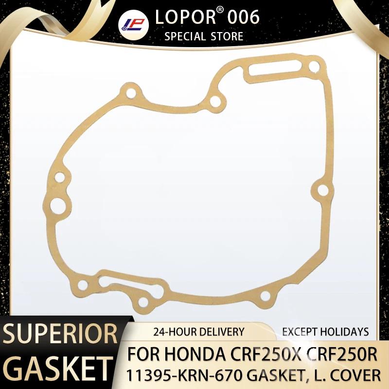 Motorcycle Engine Left Crankcase Cover Gasket Seal For Honda Crf250x 04
