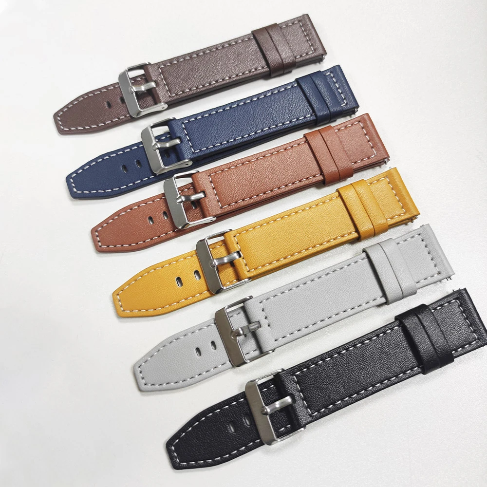 Premium Leather Sport Watchband - Elegant Strap