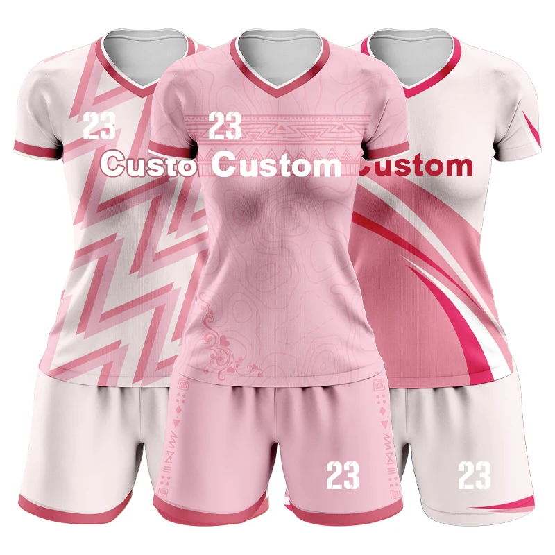 Sublimation Female Football Jersey Training Women Soccer Uniform Set Breathable Girls Soccer Wear ZZ1844