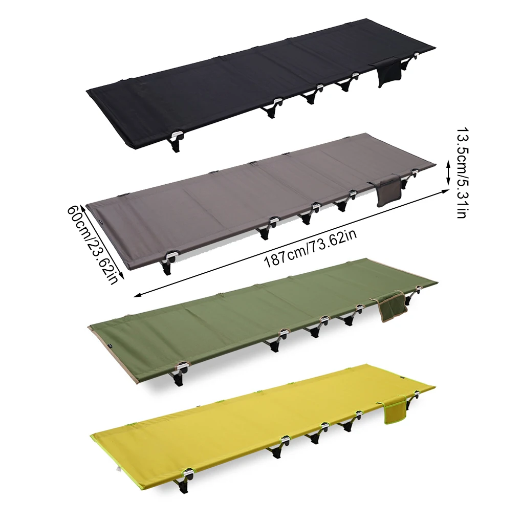 

Outdoor Camping Folding Bed Moisture Proof Outdoor Cot Foldable Sleeping Noon Break Mat Cots Backpacking Picnic Beach Travel