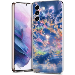 Earth Stars Space-Themed Soft Silicone Clear Phone Case for Samsung S20 Plus (B7)