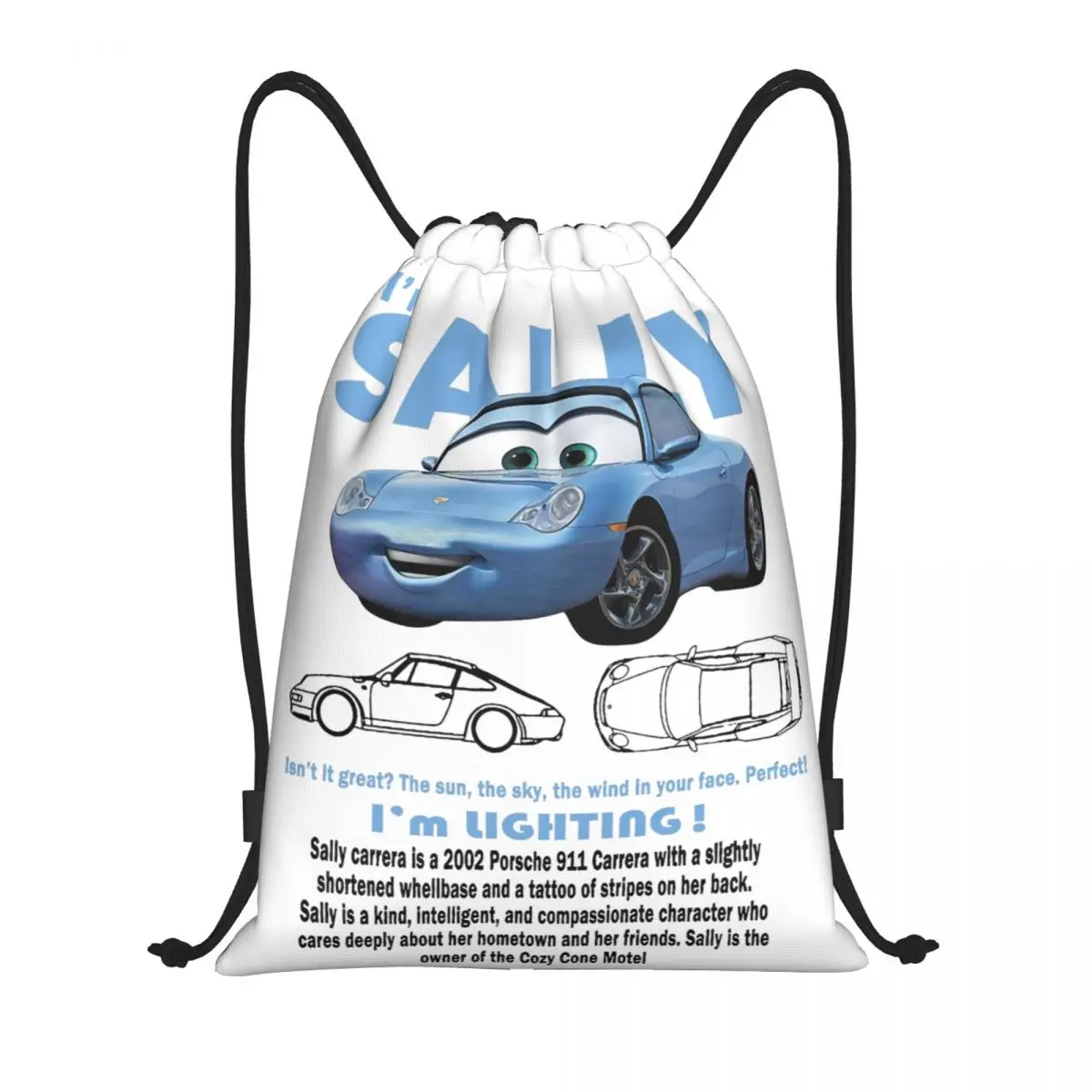 thumbnail image 1 of Mochila con cordón de Cars Galaxy de Lightning Mcqueen, bolsa deportiva para gimnasio, bolsa con cordón para yoga, 1 of 5