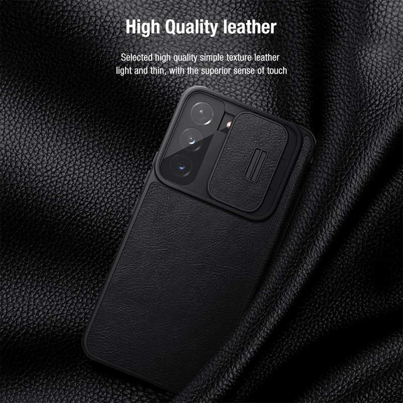 Nillkin For Samsung Galaxy S22 Ultra / S22+ /S22 Card Pocket holder Slide Cover Protect Camera shockproof wallet leather Case