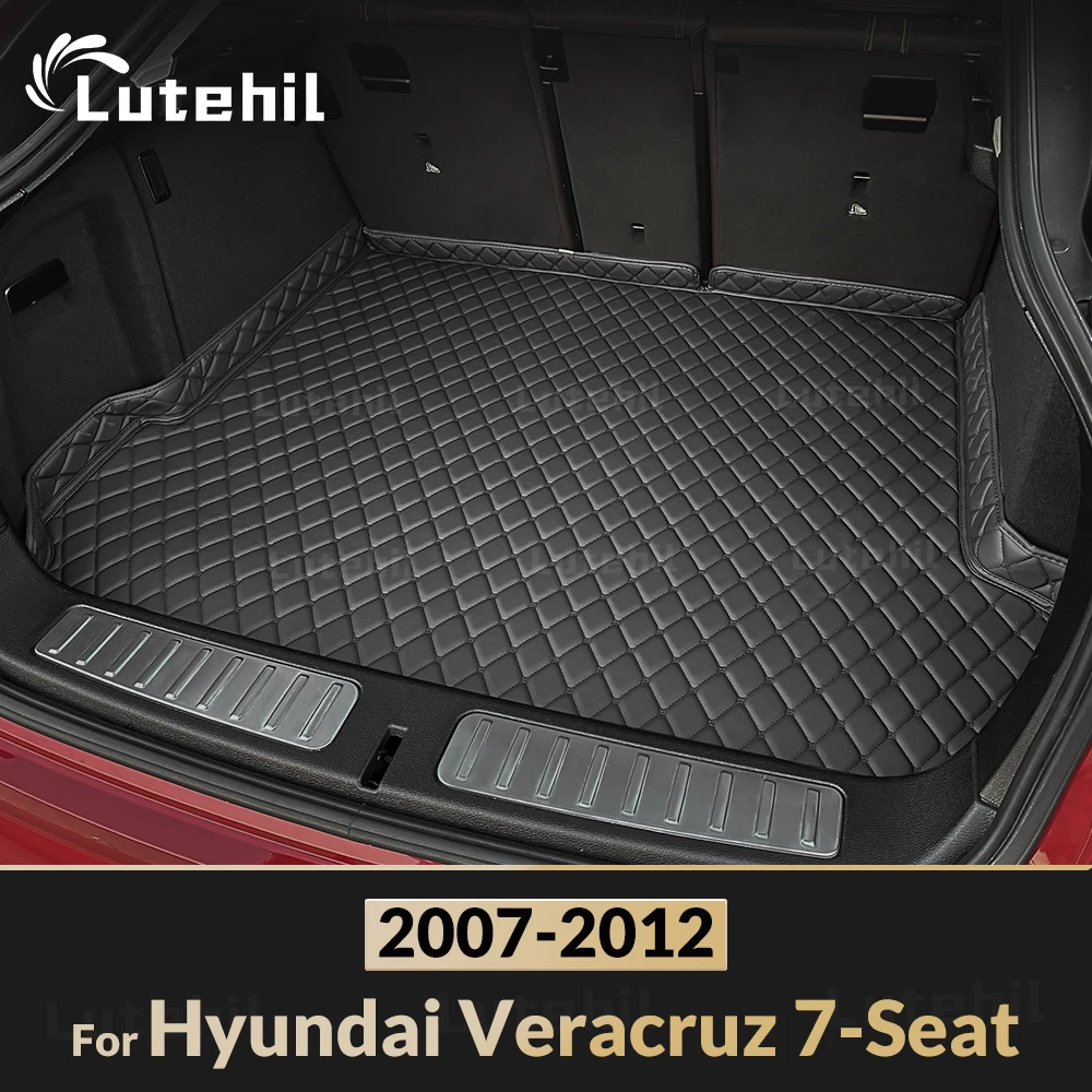 

Lutehil Car Trunk Mat For Hyundai Veracruz 7-Seat SUV 2007 2008 2009 2010 2011 2012 Custom Car Accessories Auto Interio