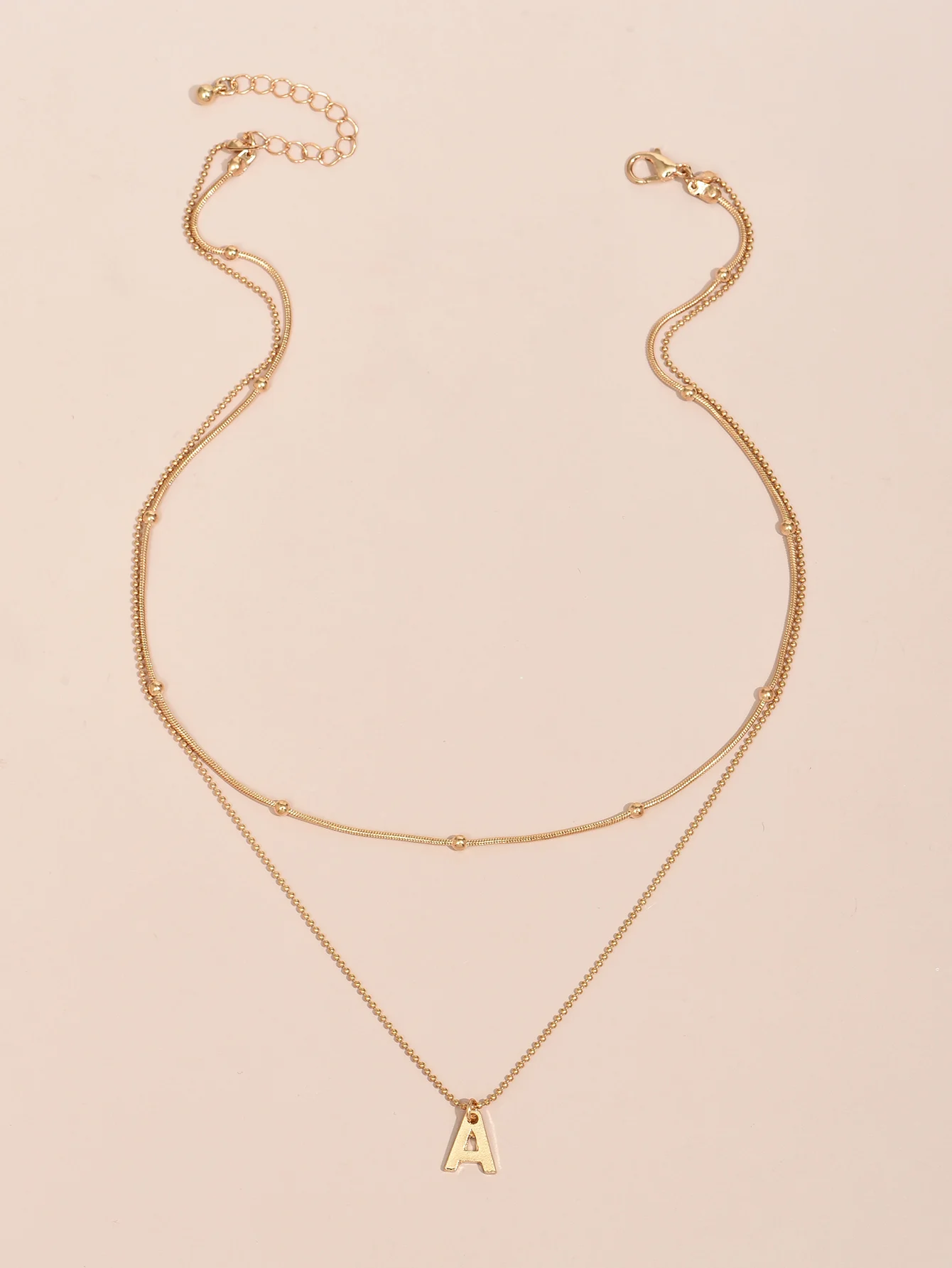 Hot Classic A Initial Letter Pendant Necklace Women Simple Stainless Steel Chain Necklace For Women Jewelry Gift Hot Classic A Initial Letter Pendant Necklace Women Simple Stainless Steel Chain Necklace For Women Jewelry Gift