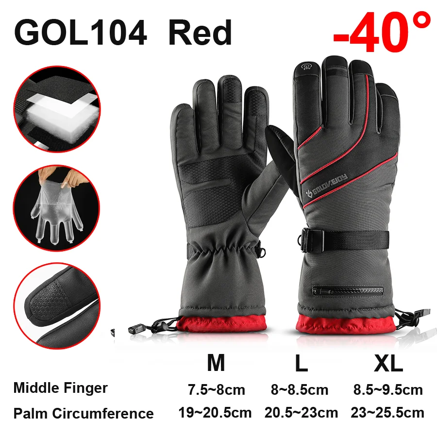  Bencailor 2 pares de guantes de ciclismo resistentes al viento,  impermeables, sin dedos, cálidos para invierno, para pantalla táctil, para  hombres en clima frío (talla M) : Ropa, Zapatos y Joyería