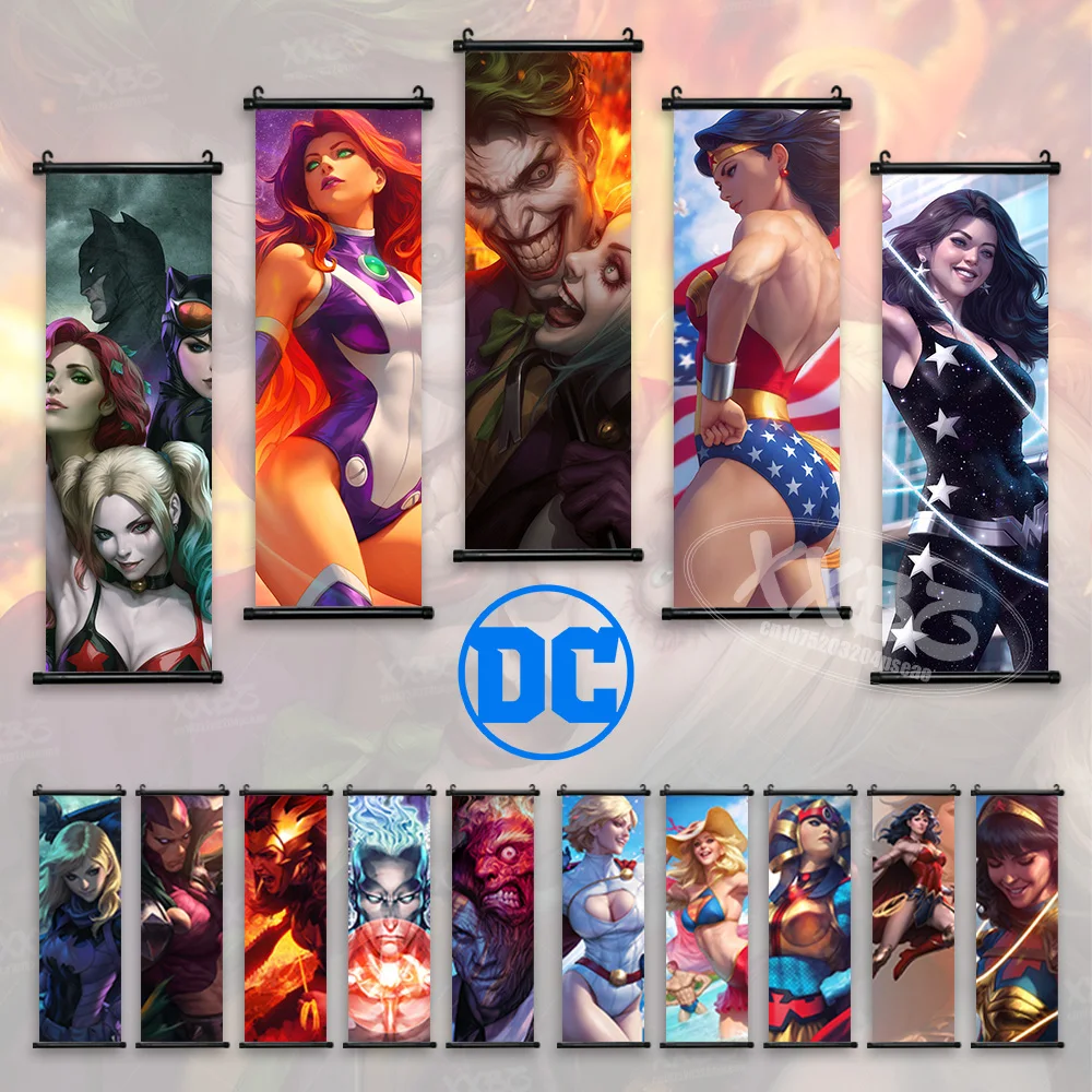 Batman Comics Poster Joker Hanging Painting Batgirl Home Decor Harley Quinn Wall Artwork Poison Ivy Scrolls Picture Wallpaper
