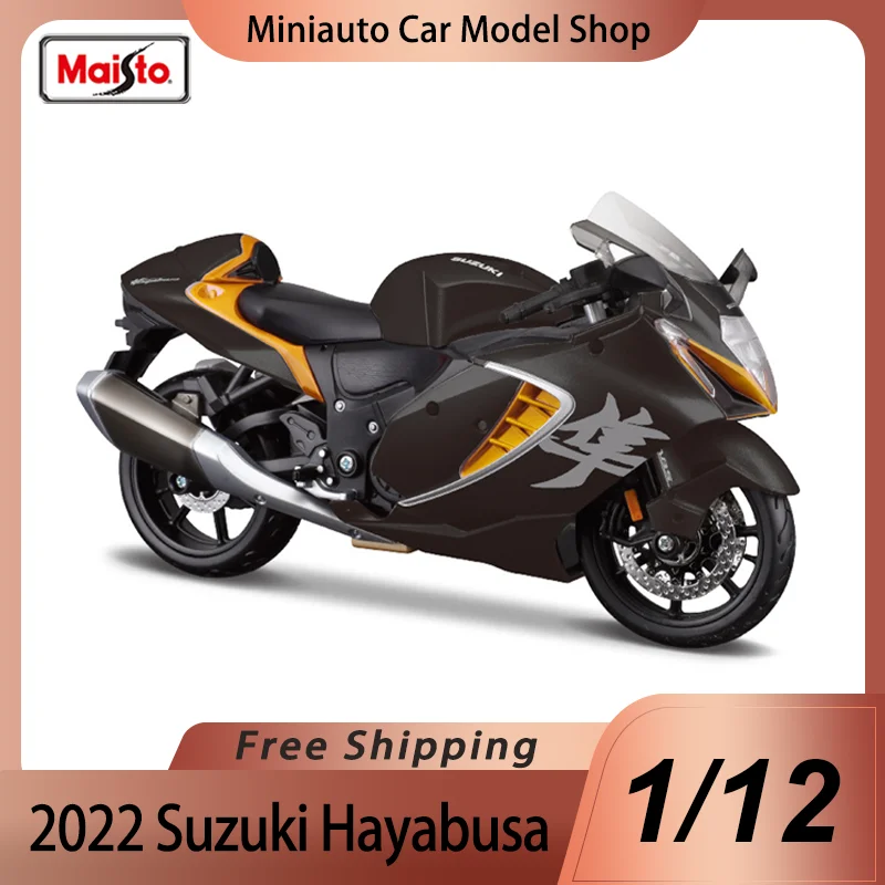 Modèle Miniature Moto Suzuki Hayabusa 1:12 - Métal Et Plastique, Détails Réalistes - Collection