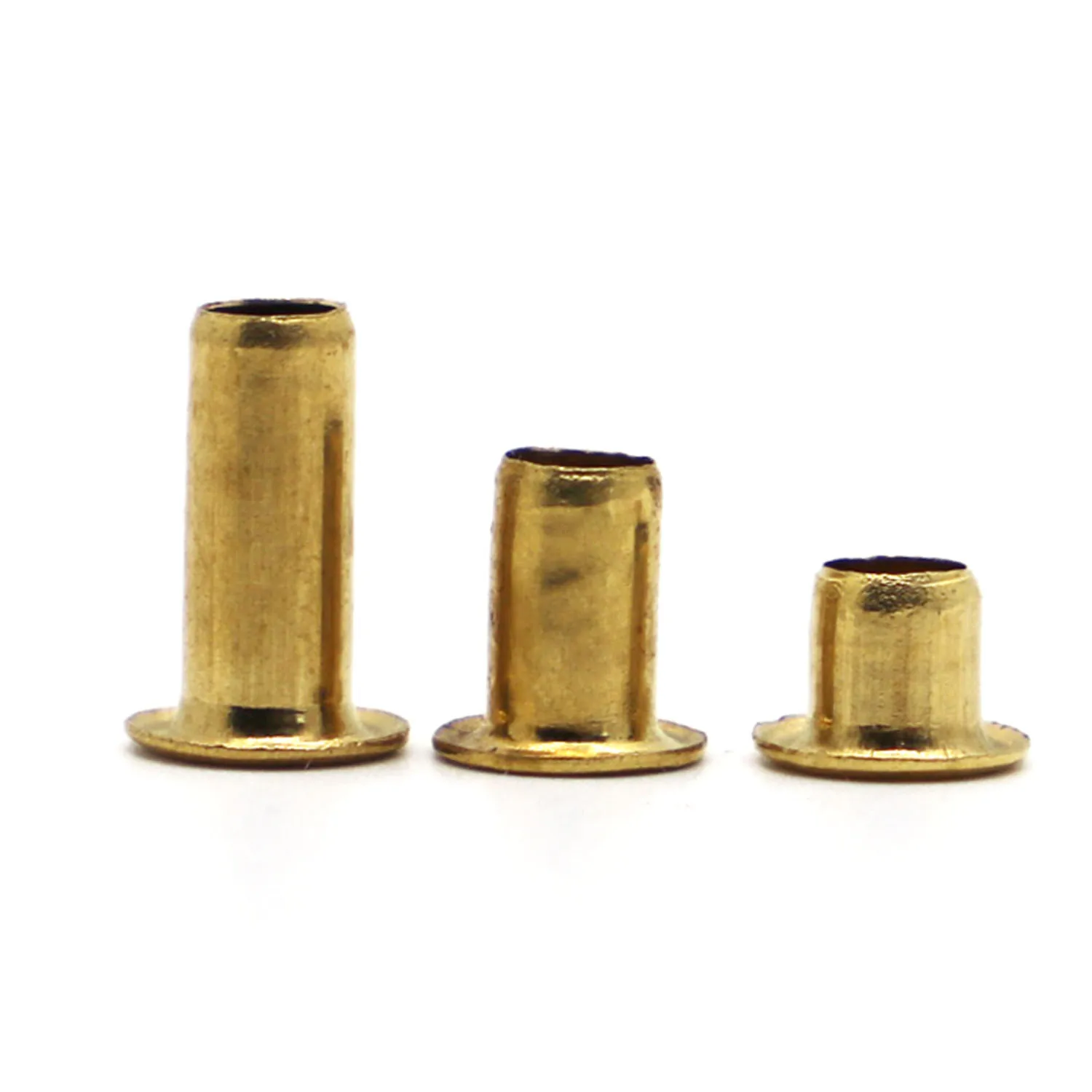 Brass Metal Eyelets Hollow Rivet Nut Copper Through Hole Rivet Grommets GB876 M0.9 M1.3 M1.5 M1.7 M2 M2.5 M3 M4 M5 M6