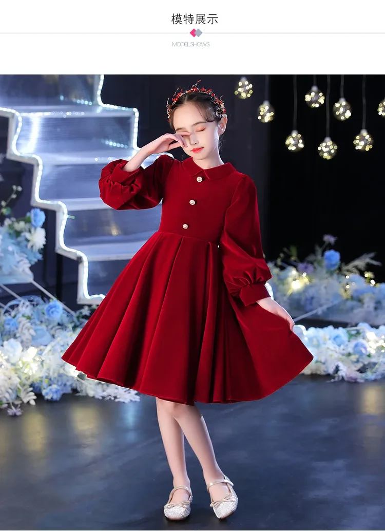 Terciopelo Vestidos De Invierno Bebe Vestidos De Invierno Para