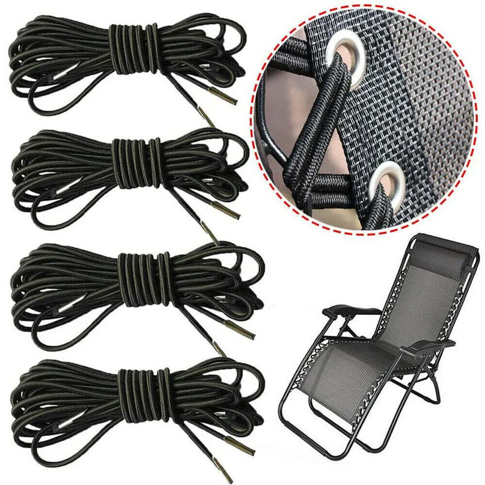 

4/8pcs Elastic Bungee Rope Cord for Folding Chair Gravity Chair Recliner Laces Replacement Part Recliner Camping Chair Tool