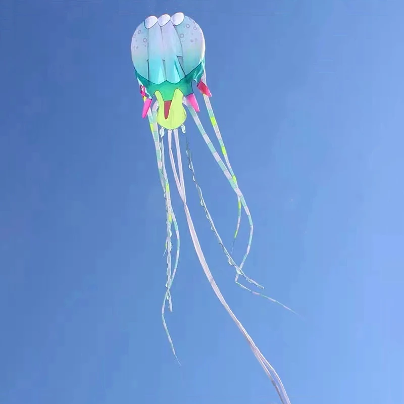 free shipping 18m jellyfish kite flying inflatable kite windsocks huge kite wheel for adults professional kite flying snake koi free shipping large soft kite pendant show kites windsocks flying adults kite inflatable toys quad line kite handles parachute