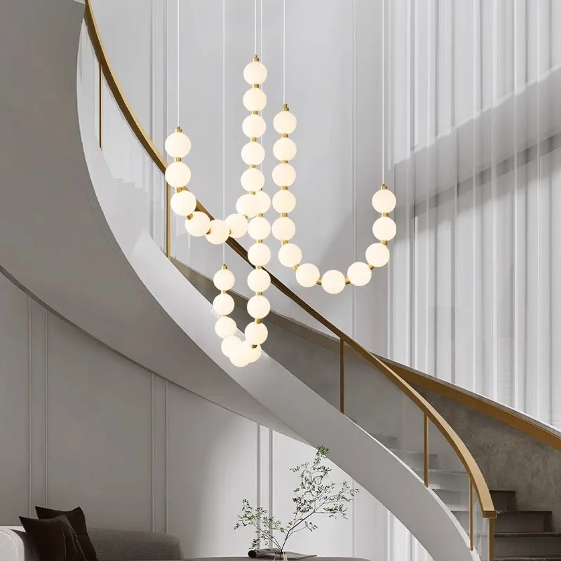 

Nordic home decoration, stair chandelier, living room bedroom and dining room Pendant lights, ceiling light, indoor lighting