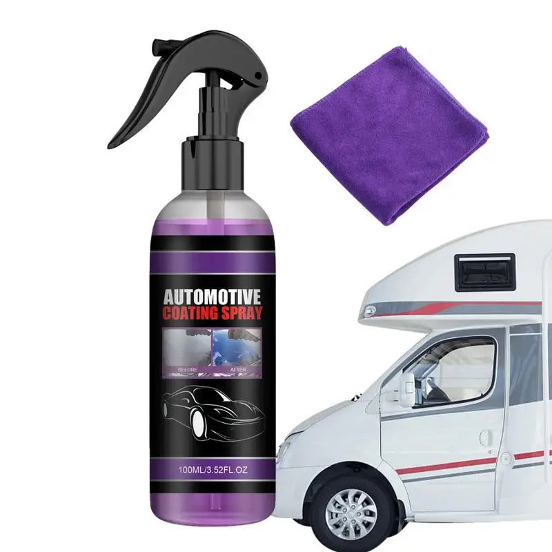 

High Protection 3 In 1 Spray 3 In 1 Ceramic Car Coating Spray High Protection Quick Coating Spray 100ml Coating Agent Spray For