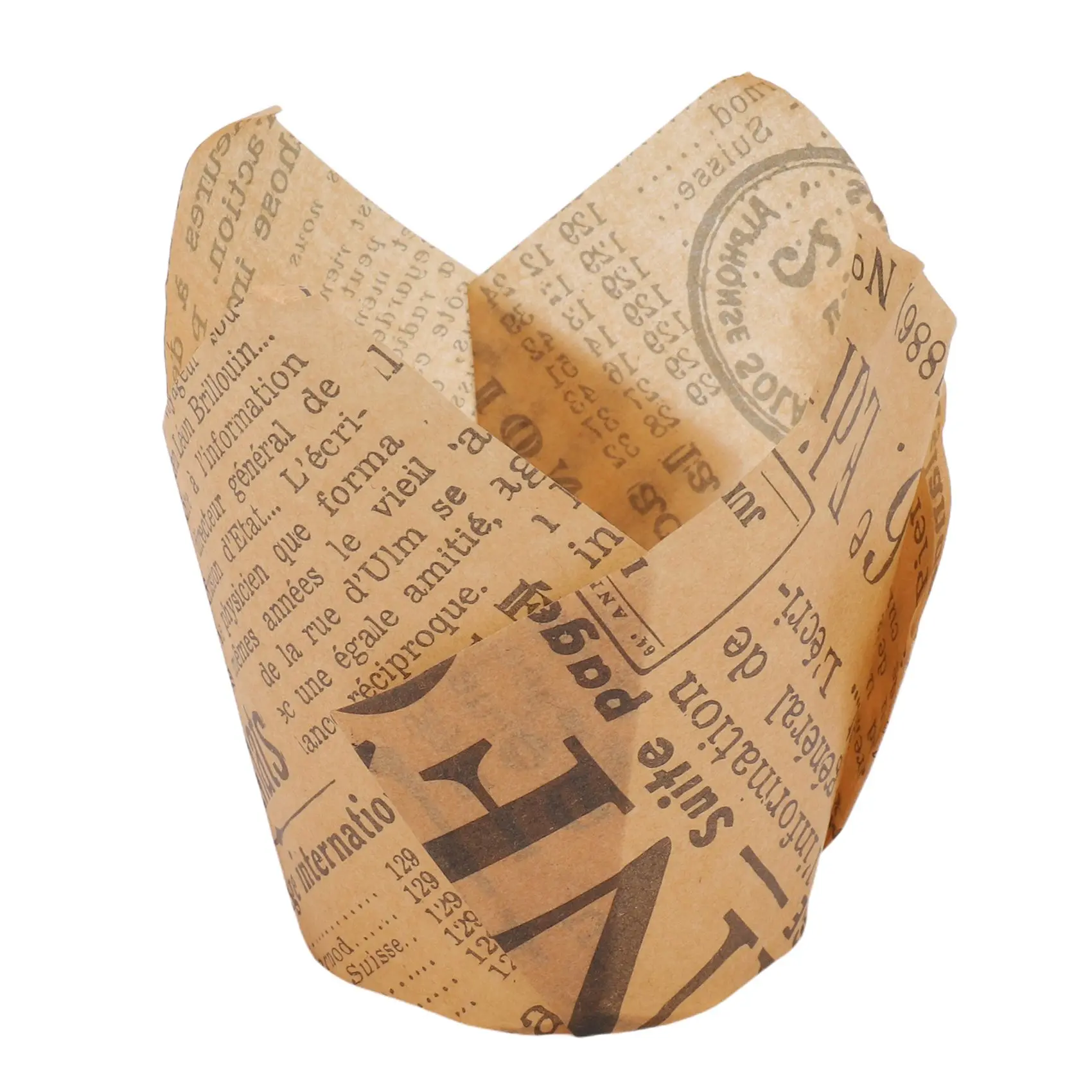 תבניות קאפקייק AA91, 200 חתיכות כוסות אפייה טוליפ, כוסות מאפין, כוסות קאפקייק, קייסים למאפין למסיבת יום ההולדת