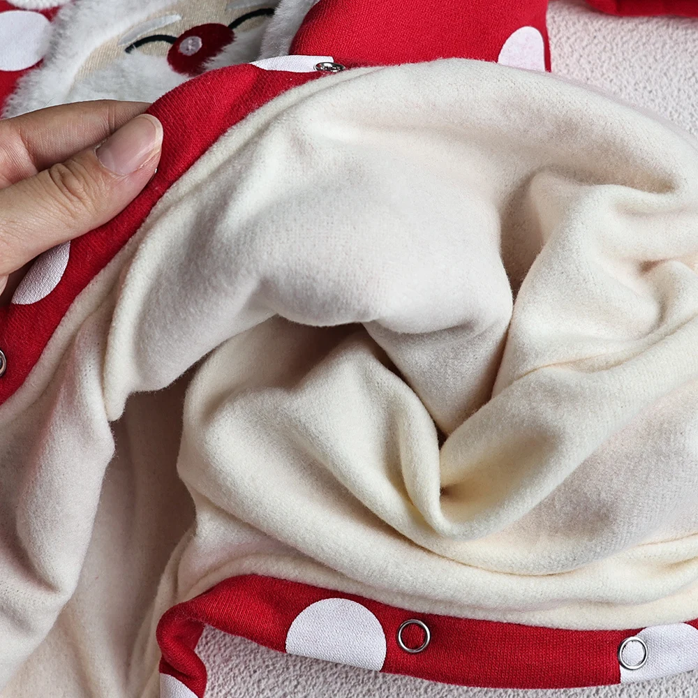 Warm Santa Claus Rompers for Baby Boys