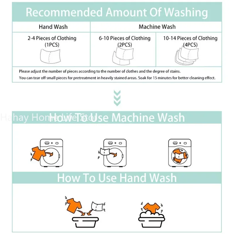 30Pcs Laundry Tablets Underwear Children's Clothing Laundry Soap Concentrated Washing Powder Detergent For Washing Machines