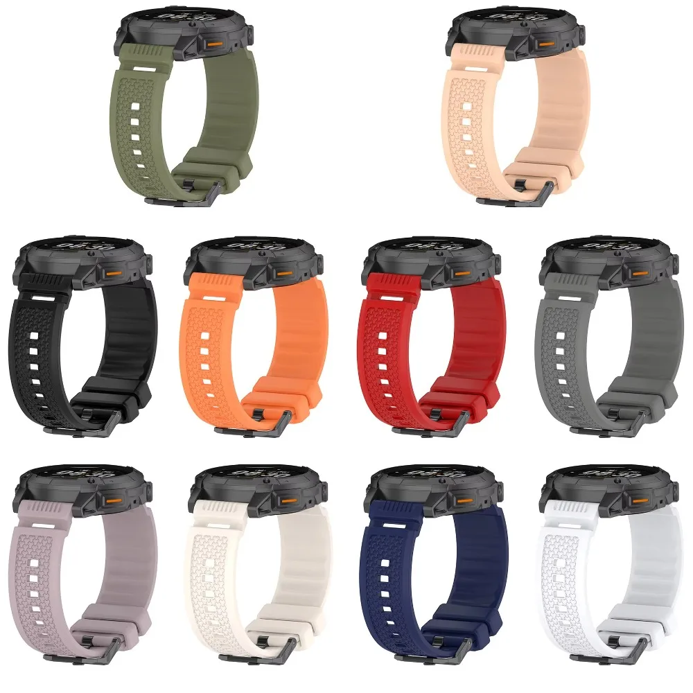 Durable Silicone Strap 24mm – Premium Sports Bracelet Watchband Accessories