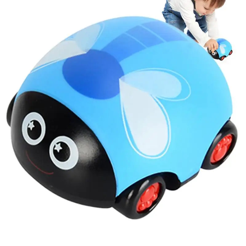 

Pull Back Cars Friction Powered Vehicle Playset Toys For Kids Ladybird Shape Kids Toys Interactive And Funny Friction Cars