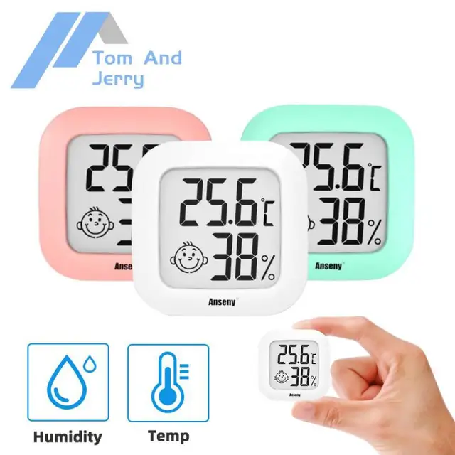 Mini Beltéri Hőmérő Lcd Digitális Hőmérsékletű Szoba Higrométer Mérőérzékelő Páratartalom Mérő Hőmérséklet Szerszám