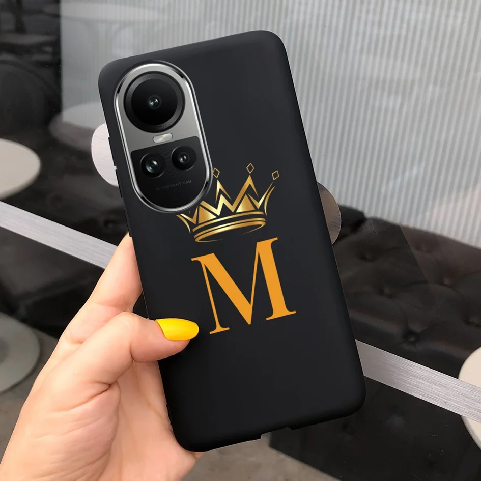 Crown Letters Slim Soft TPU Protective Case - Cute Bumper Cover