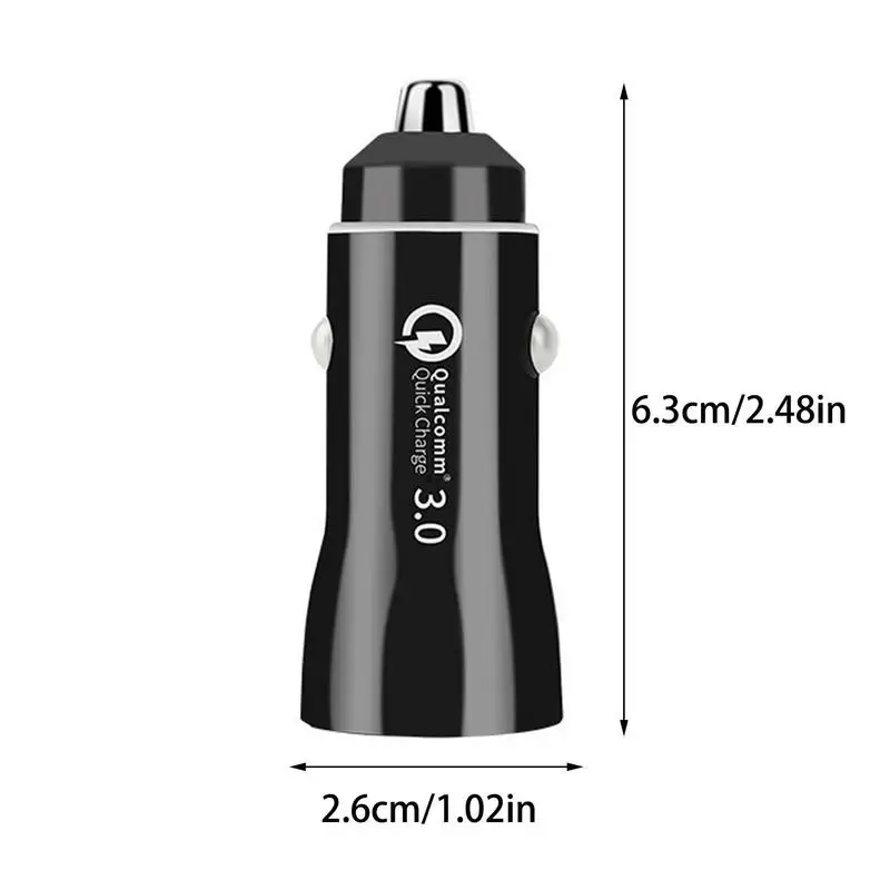 듀얼 포트 USB C 플러그 차량용 충전기, USB C타입 PD 20W, USB QC 3.0, 고속 전원 충전 허브, 자동차 담배 라이터 어댑터, 5V, 12V, 9V