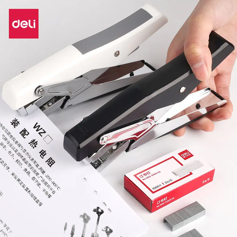 노동 절약형 핸드헬드 문구류 스테이플러, 중형 스테이플러, 학교 액세서리, 소기업 용품, 24/6 1000 개