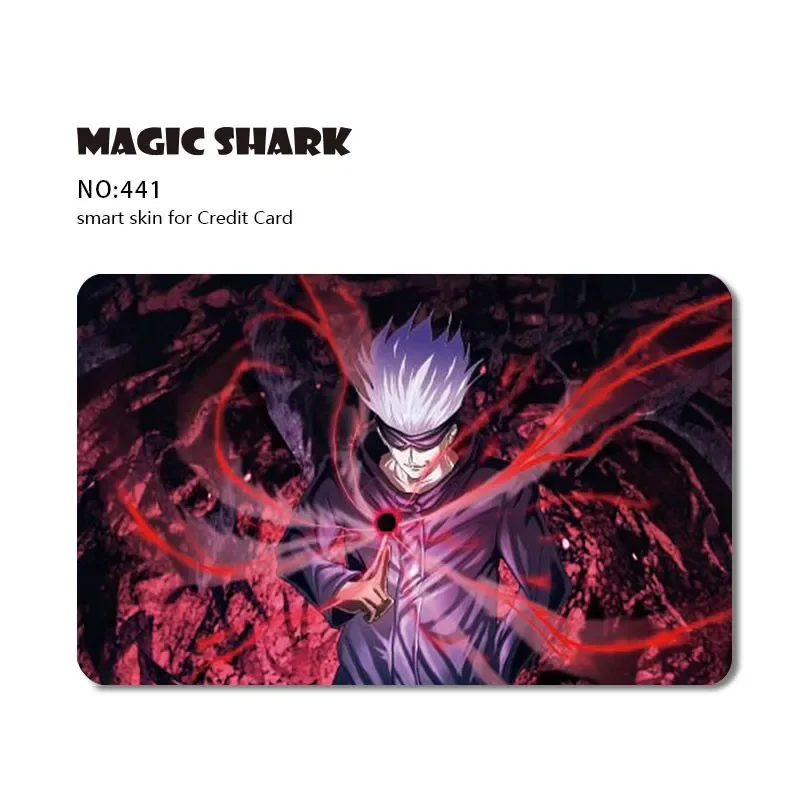 신용카드에 맞춤형 스타일과 보호를 위한 Magic Shark Gold Card 애니메이션 만화 스티커