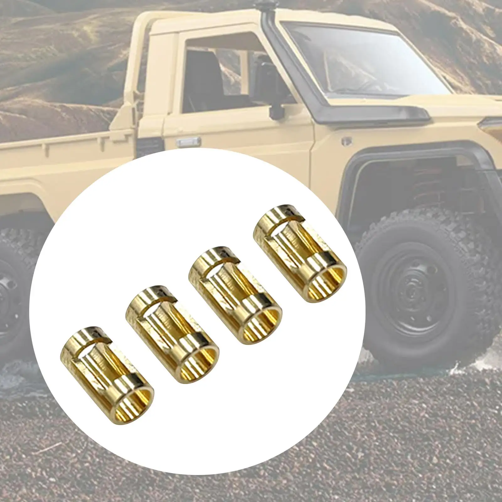 4 Pieces 1:12 Scale RC Tires - Rubber Replacement Tires For MN82 MN78 LC79 RC Trucks - View #11