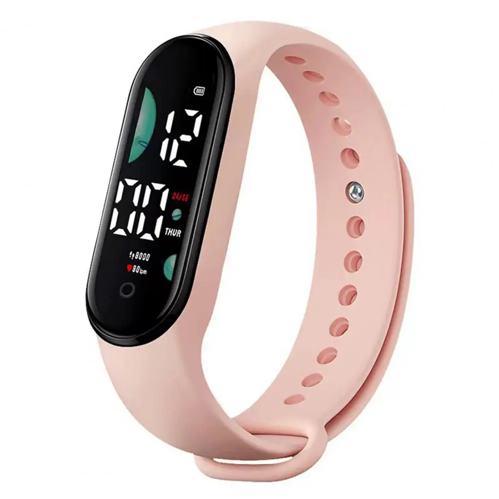 M9 Electronic Watch LED Touch Control Waterproof Multifunctional Week Time Display Men Women Unisex Sports Bracelet for Kids digital watch