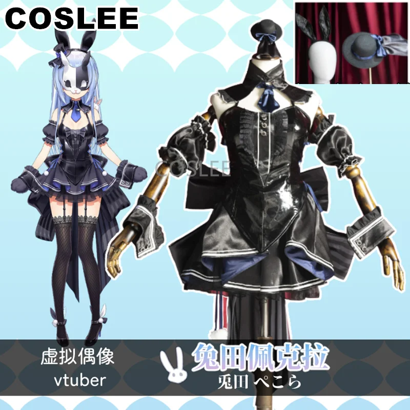 

COSLEE VTuber Hololive Usada Pekora Cosplay Costume Bunny Girl New Clothes Lovely Gorgeous Dress Halloween Party Outfit Women