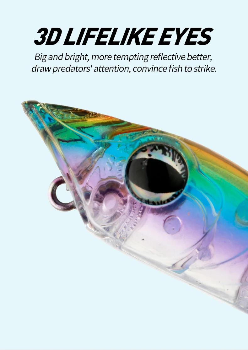 Description Picture 4 of itemTopwater Popper Bait 12cm 17.5g Walk Dog Hard Plastic Popper Fishing Lures Floating Snakehead Rattle Wobble Bass Lure