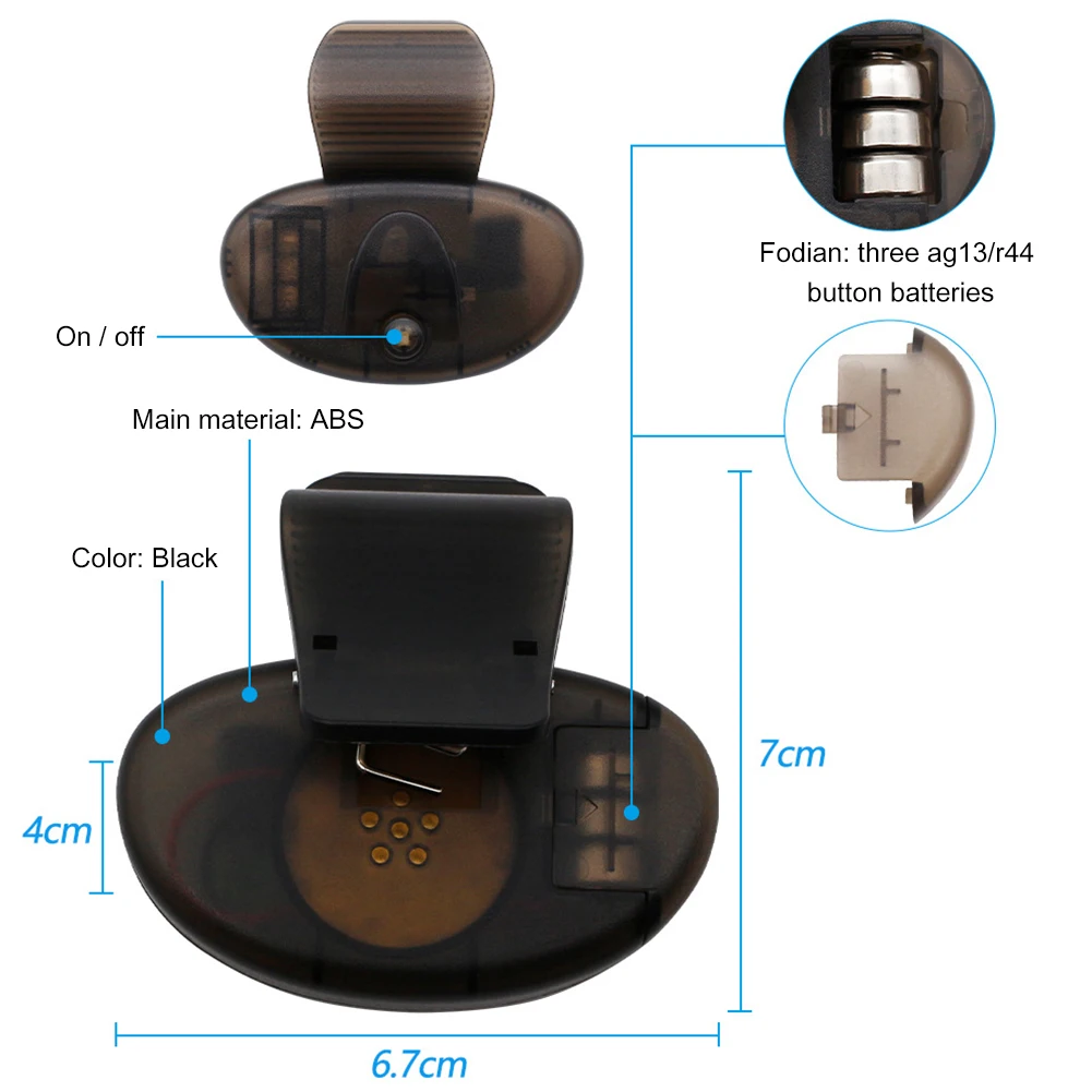 1-10pcs LED Indicador with Loud Sound Bell Clip Fish Illuminated Bite Indicator Sensitive Electronic Indicator Fishing Accessory